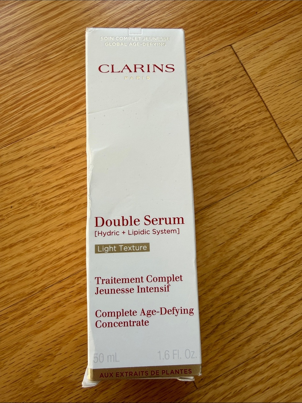 Clarins Double Serum - White and Gold Packaging